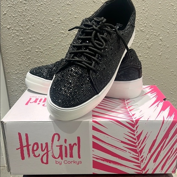 Corkys Black y2k glam sneakers - Picture 2 of 16